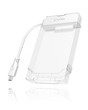 ICY BOX IB-AC703-C Box esterno HDD/SSD Translucent, Bianco 2.5"