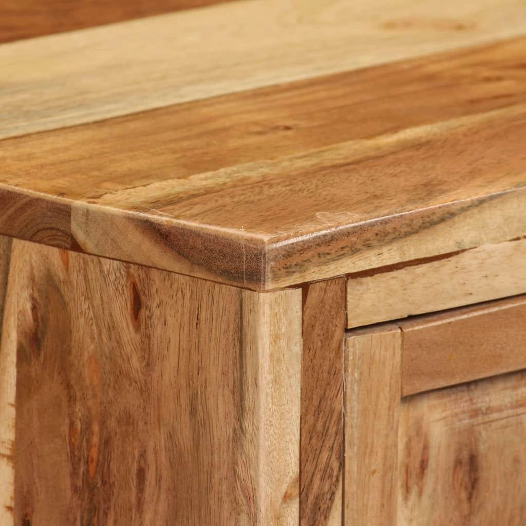 Buffet credenza mobiletto consolle mobile contenitore legno massello di acacia 76 cm marrone 4402190
