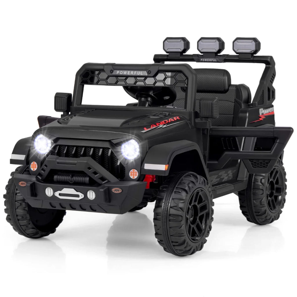 Auto elettrica per bambini 12V modello telecomandato 105 x 67 x 70 cm avvio graduale 2 modalità PP nero 20_0014709