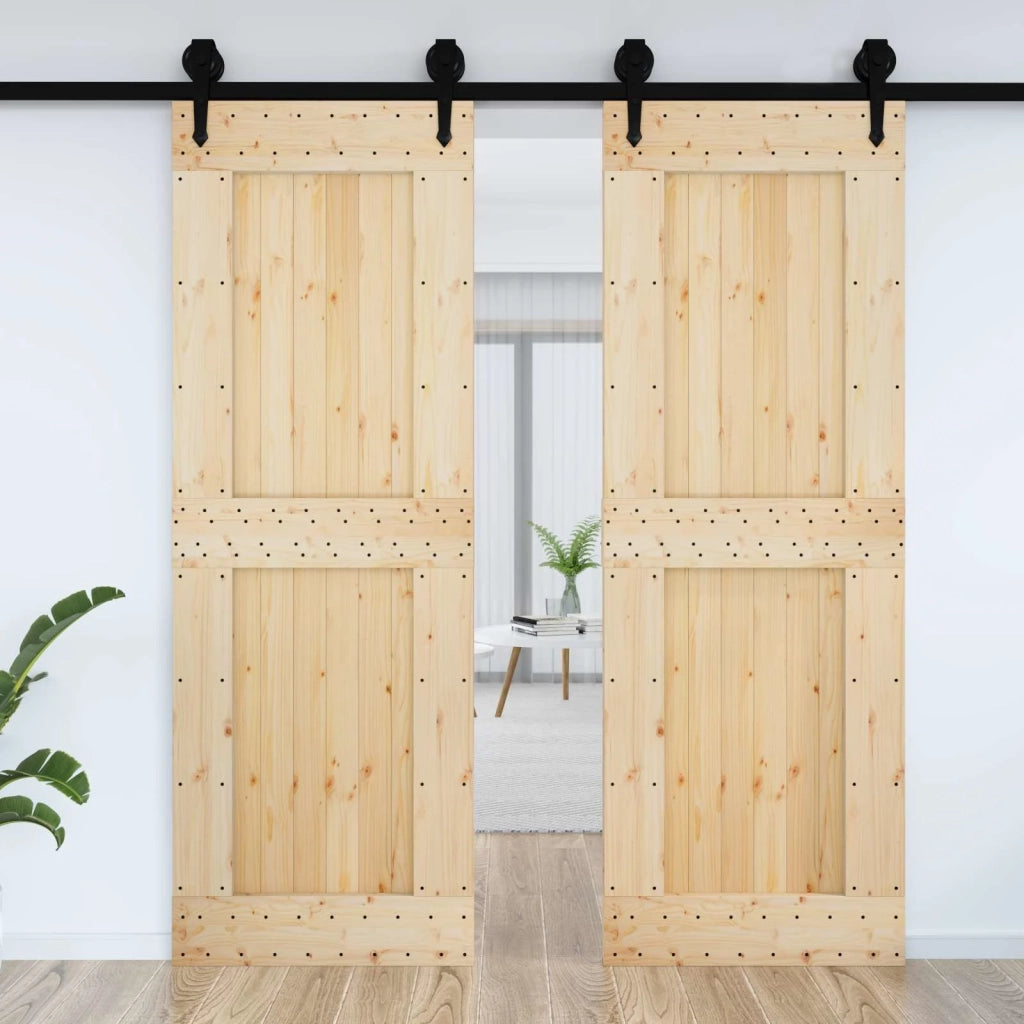 Porta NARVIK Naturale 80 x 210 cm Legno di pino solido