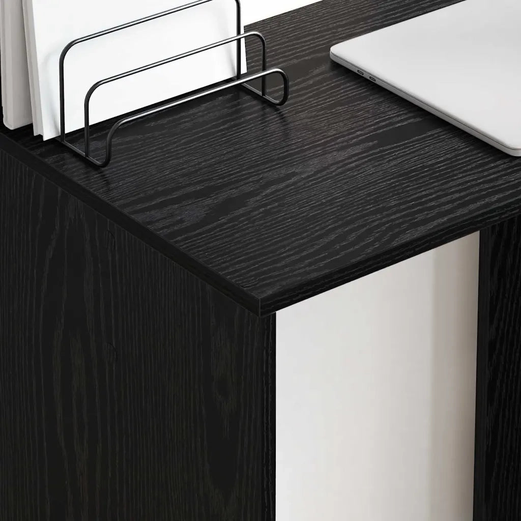 Scrivania Rovere Nero Legno ingegnerizzato 78,5 x 37 x 154,5 cm 869339