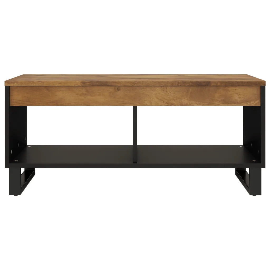Tavolino da Salotto 90x50x40 cm in Legno Massello di Mangocod mxl 80516