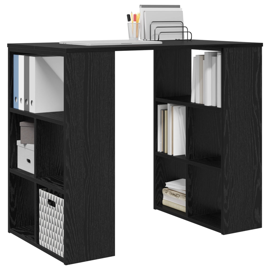 Scrivania Rovere Nero Truciolare Dimensioni Standard Scrivania