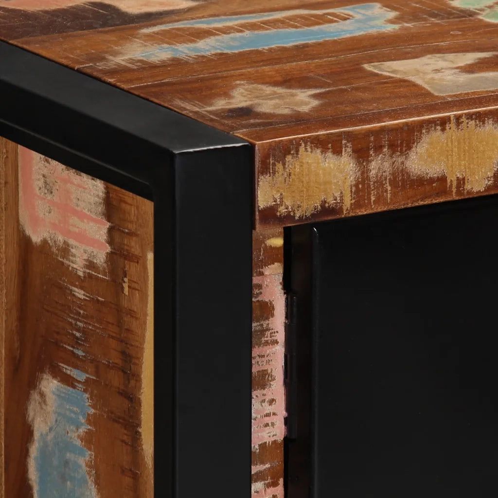 Mobile Porta TV 80x30x35 cm in Legno Massello di Recupero