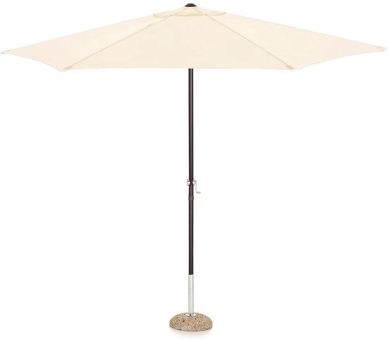 Ombrellone diametro 3 m ecru - Ombrellone da giardino con progetto M0433-21