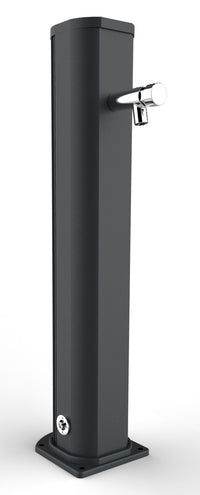 Fontana Lavapiedi da Giardino con Rubinetto Temporizzato Arkema Jolly Grigio Antracite