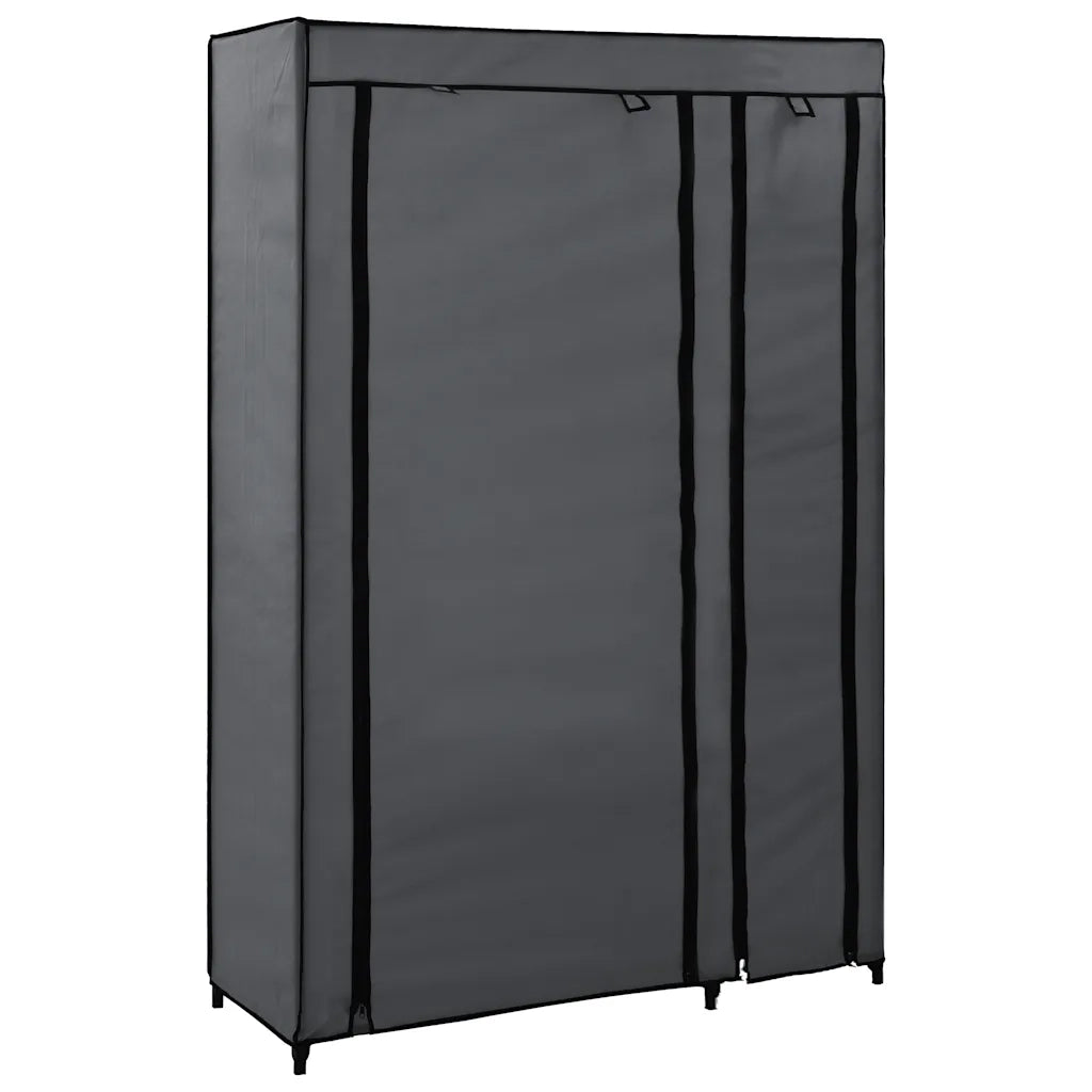 Armadio Pieghevole Grigio 110x45x175 cm in Tessuto CFW9927438