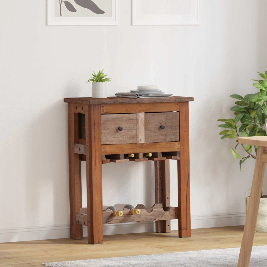 Armadietto Marrone 60 x 30 x 70 cm Legno Recuperato Massello 42012372