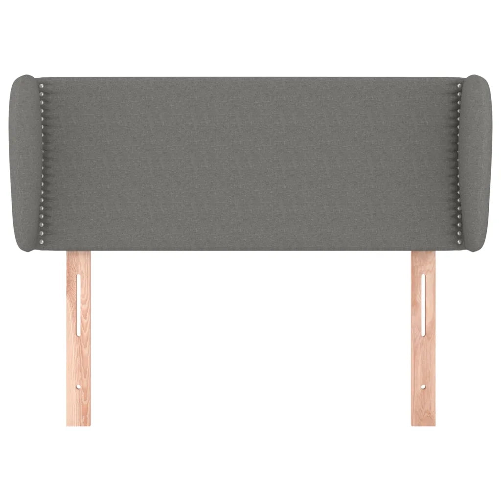 Testiera ad Orecchio Grigio Scuro 103x23x78/88 cm in Tessuto 3116995