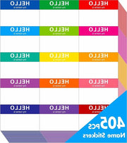 Etichetta Sticker Set per Festa Scuola Ufficio Casa - Set di 405 pezzi in 15 colori - Dimensioni 7,62 cm x 5,08 cm