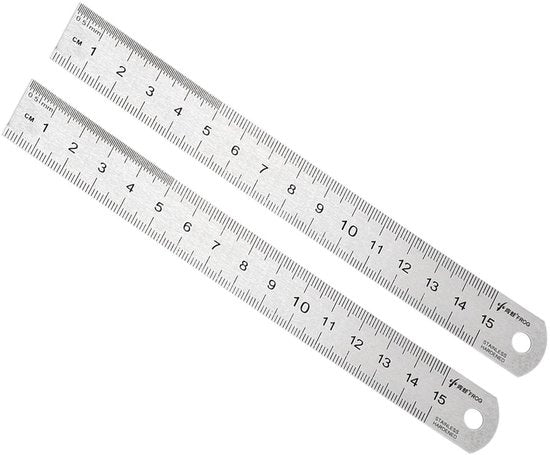 Set di due regolatori di livello in acciaio inossidabile da 15 cm