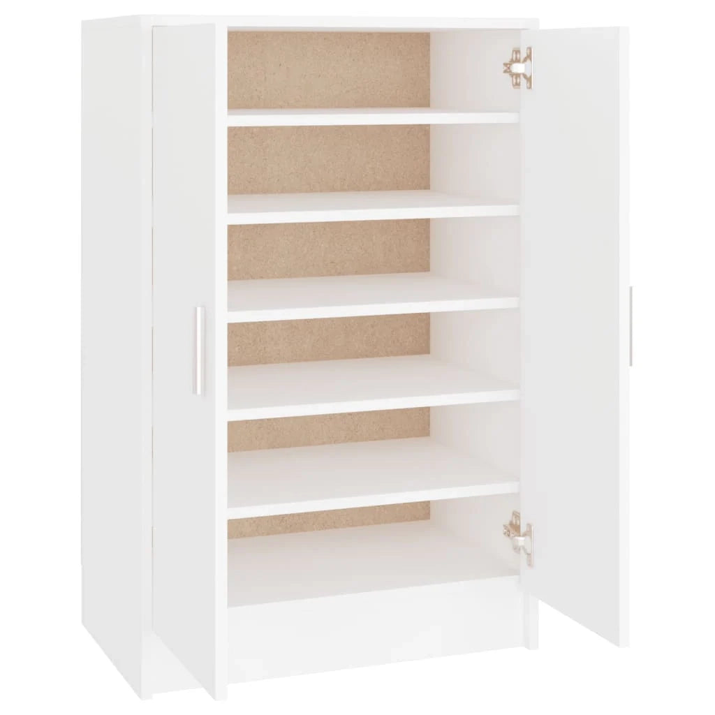 Scarpiera mobile contenitore per scarpe mobile per ingresso/corridoio/soggiorno 60 x 35 x 92 cm legno ingegnerizzato bianco 02_0021491