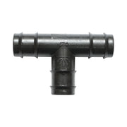 Raccordo a T con attacco uguale per tubo di irrigazione a goccia, 25x25x25 mm, per sistemi di irrigazione.