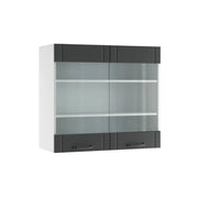 Vicco Mobile da cucina in vetro Antracite casa di campagna 80 cm