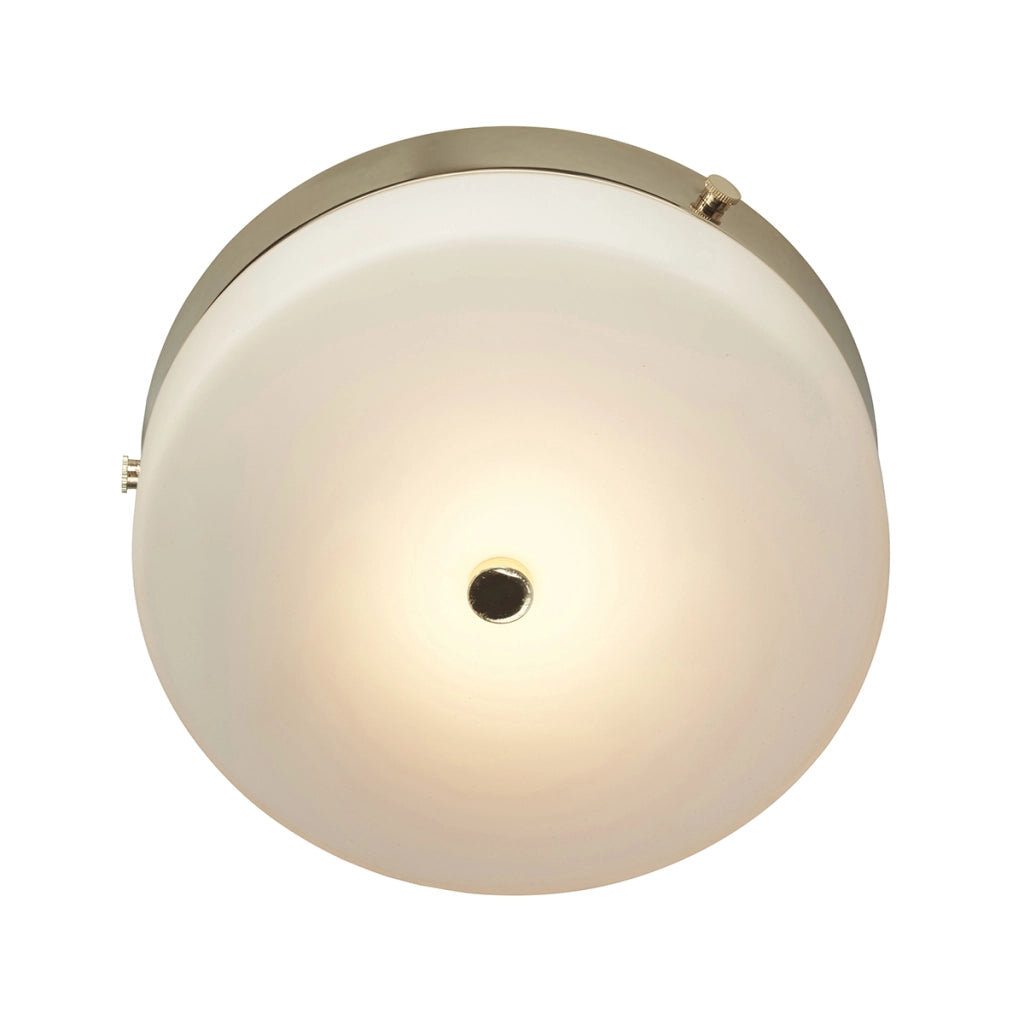 Plafoniera Tamar Elstead 23,5 cm oro vetro opale IP44