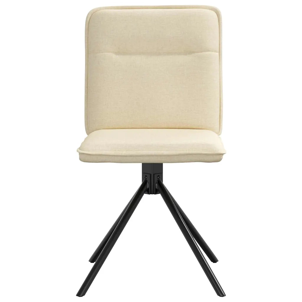 Sedie da Pranzo 2 pz Crema in Tessuto 4101239