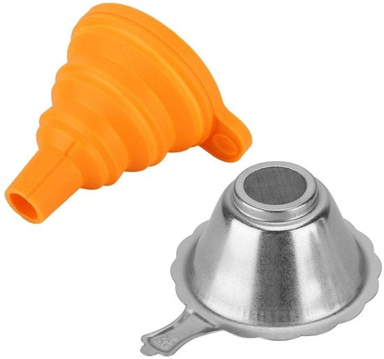 Filtro per bottiglie in silicone con metallo - filtro a gas - pieghevole - adatto per bottiglie da 15 mm - leggero - facile da pulire - becher per bottiglie con filtro 

Specifiche tecniche:
- Adatto per bottiglie da 15 mm