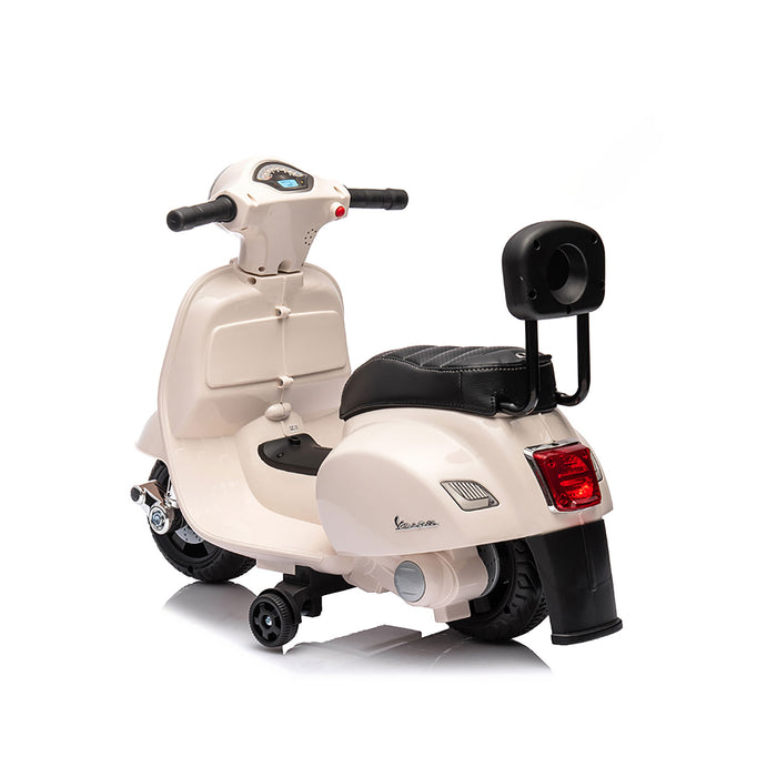 Moto Elettrica per Bambini Licenza Ufficiale  Piaggio Vespa GTS 7,2V Bianca