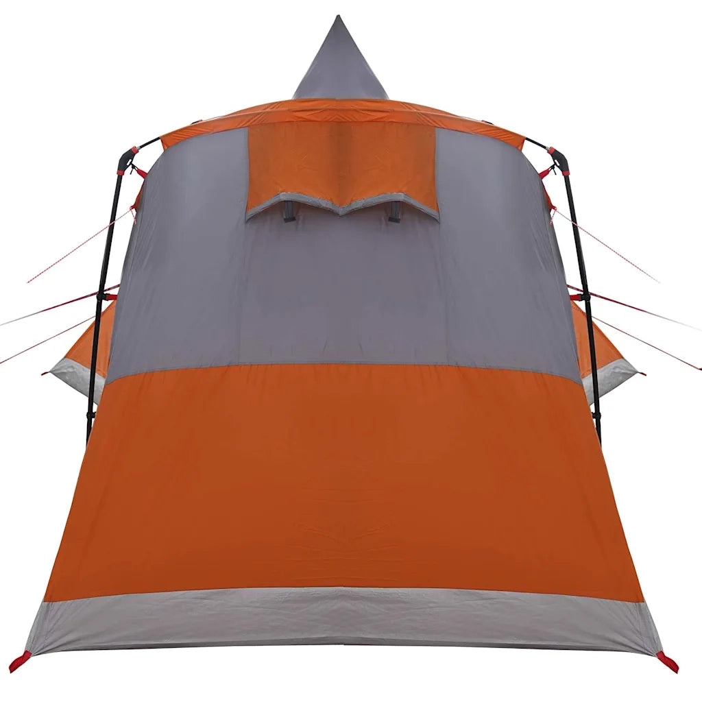 Tenda Teepee per 8 Persone con tetto Grigio e arancione