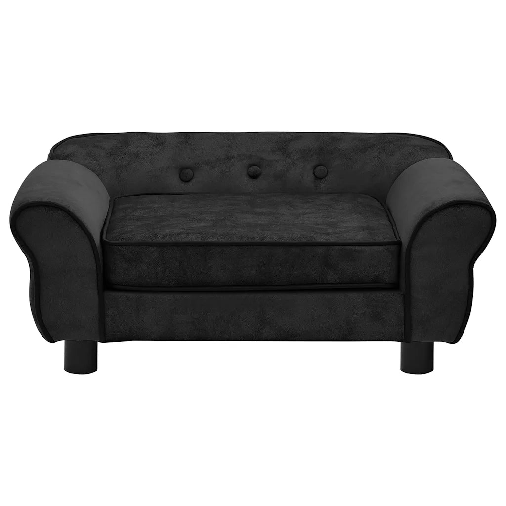 Divano per Cani Nero 72x45x30 cm in Peluche CFW7627938