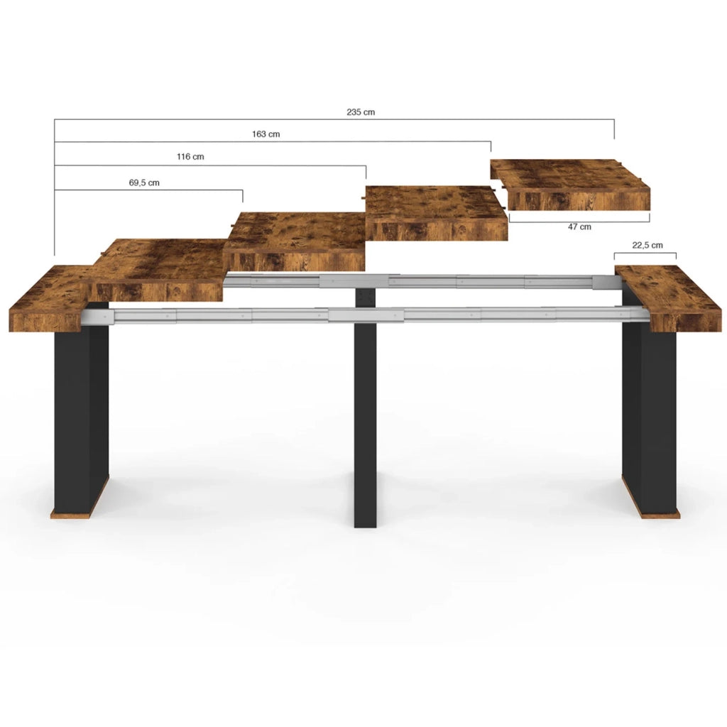 IDMarket - Lot de 2 tables de chevet UTAH 1 tiroir et 1 niche effet lattes