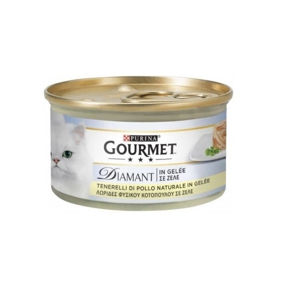 Gourmet Diamant con pollo in gelèe Purina 85 grammi
