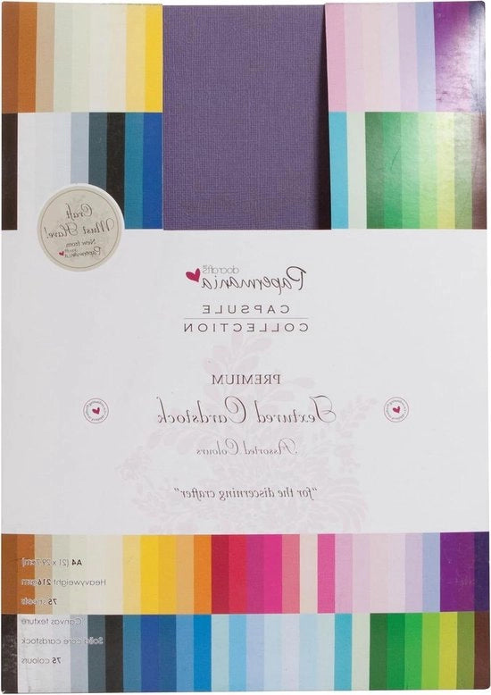 Cartone A4 strutturato premium - multicolore - 75 pezzi