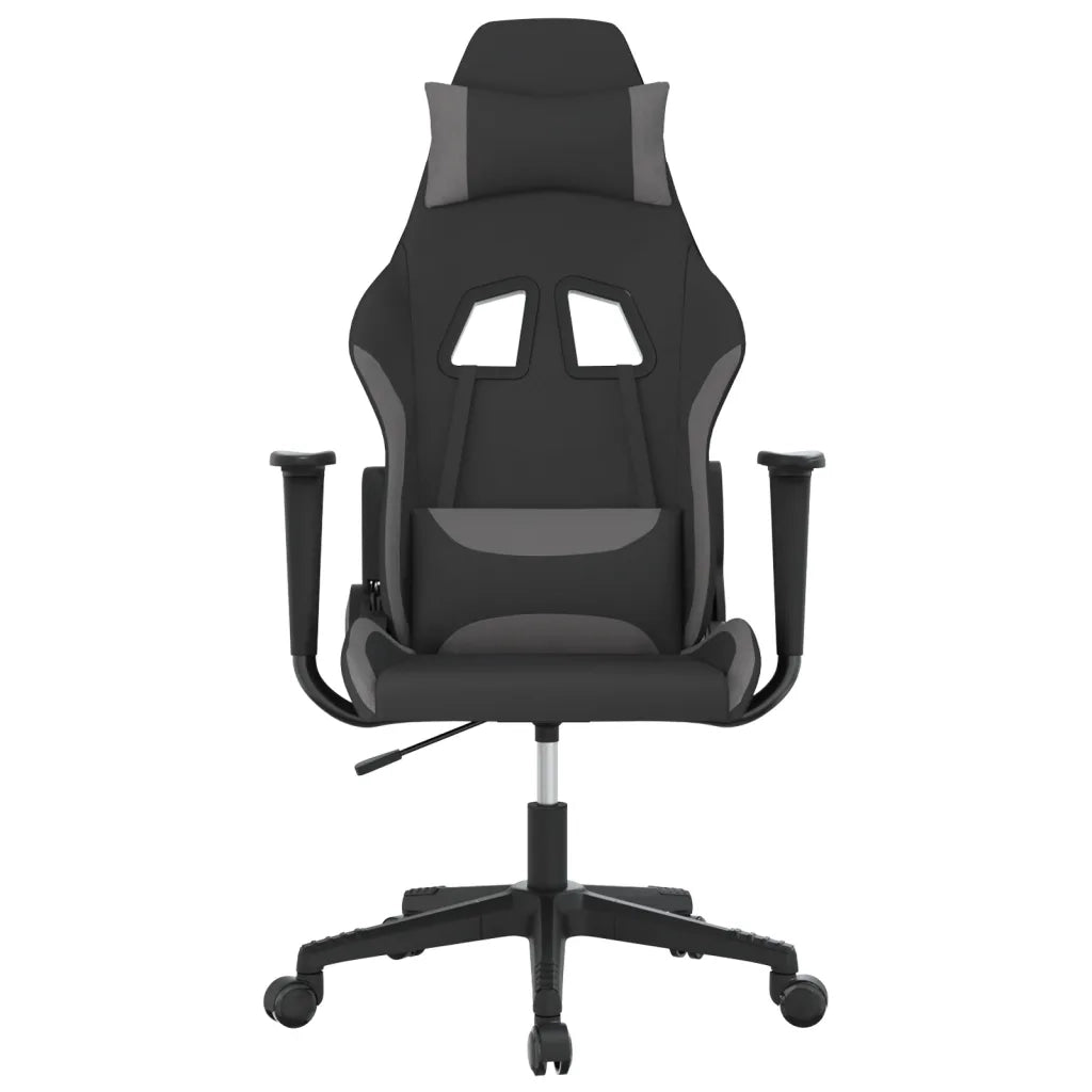 Sedia da Gaming Nero e Grigio Chiaro in Tessuto 3143734