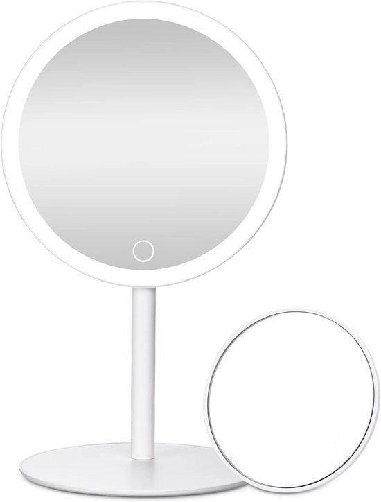 Specchio di trucco con illuminazione - Specchio di trucco con 3 colori di illuminazione - Specchio da appendere