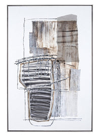 Dipinto Olio con Cornice Crown I194-1 82.5x122.5 cm in Olio su Tela