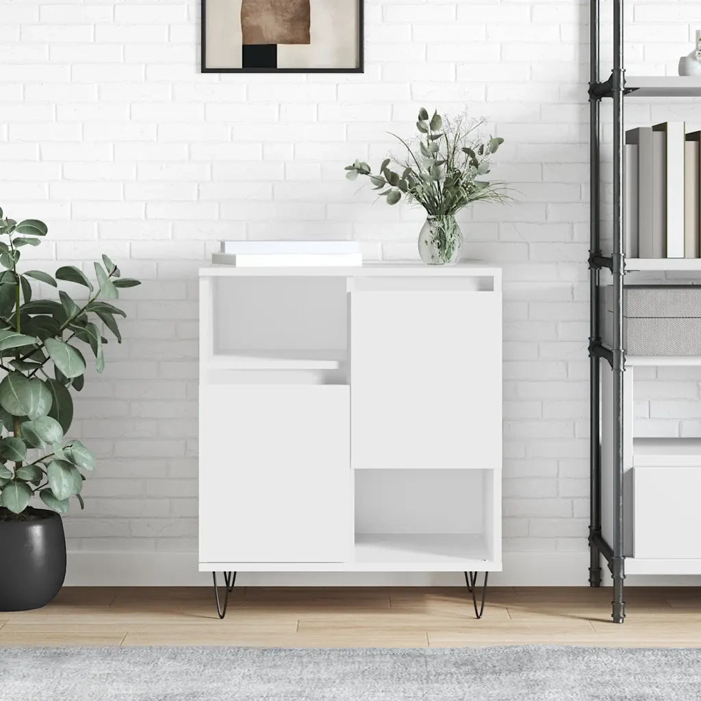 Credenza | Madia | Buffet da pranzo | Armadio da pranzo Bianca 60x35x70 cm in Legno Multistrato