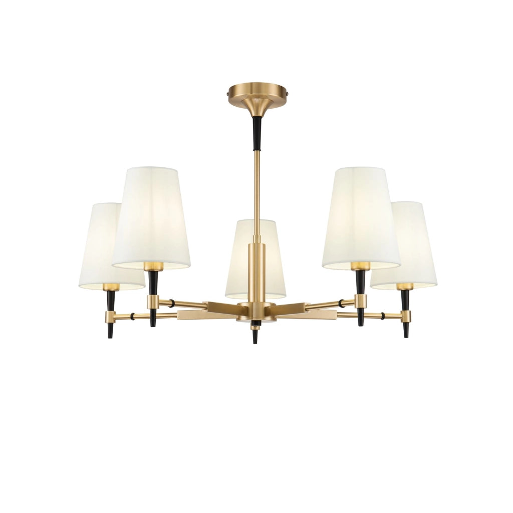 Lampadario House in Metallo Zaragoza Ottone