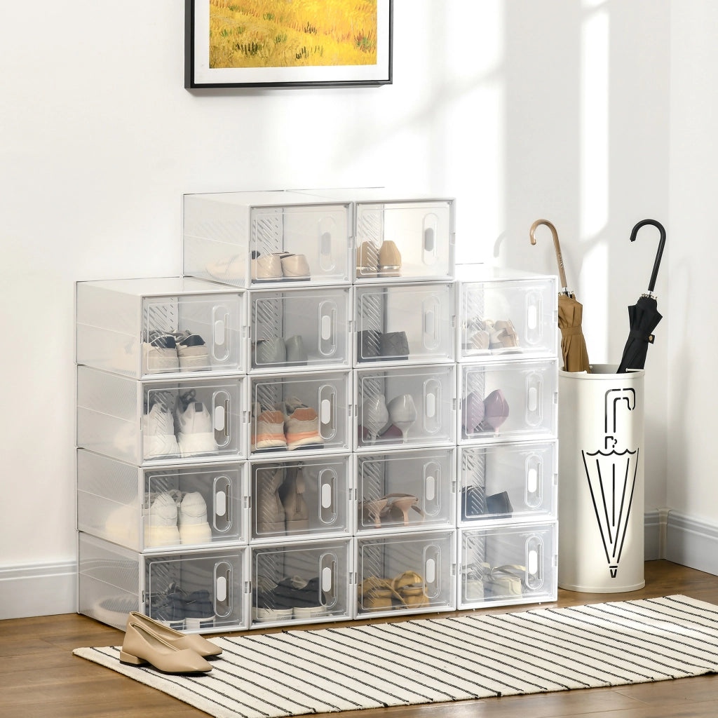 Armadio Scarpe Modulare ¨C zephmum ¨C Trasparente 25x35x19 cm