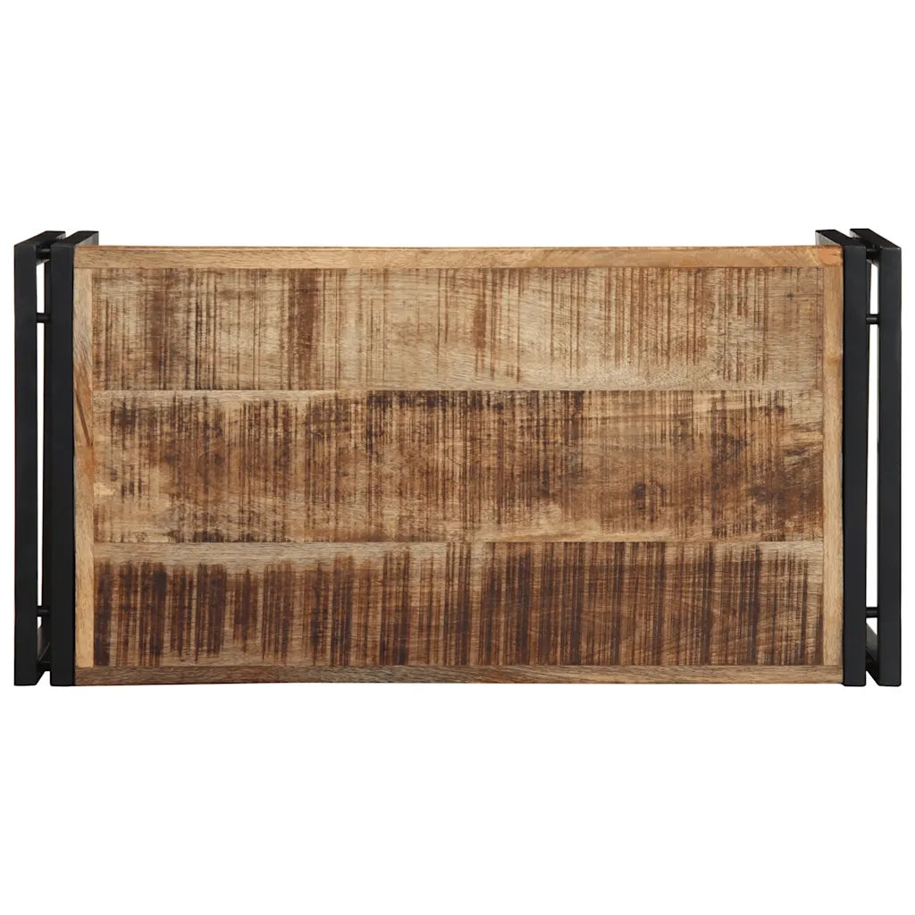 Tavolino 80x40x35 cm in Legno Massello di Mango Grezzo 4016676