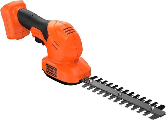 Accu grassa- e buxusschaar set 18V 2in1 combi apparecchio senza utensili cambio viti durata ca. 60min incl. buxusschaarmes grasschaarmes nero/arancione multicolore