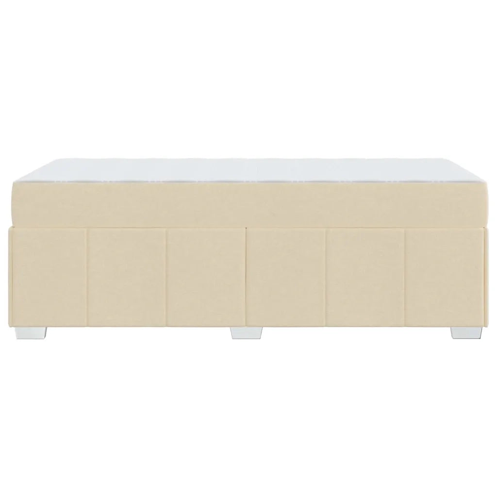 Struttura del letto con materasso Crema 90 x 190 cm Tessuto 3398256