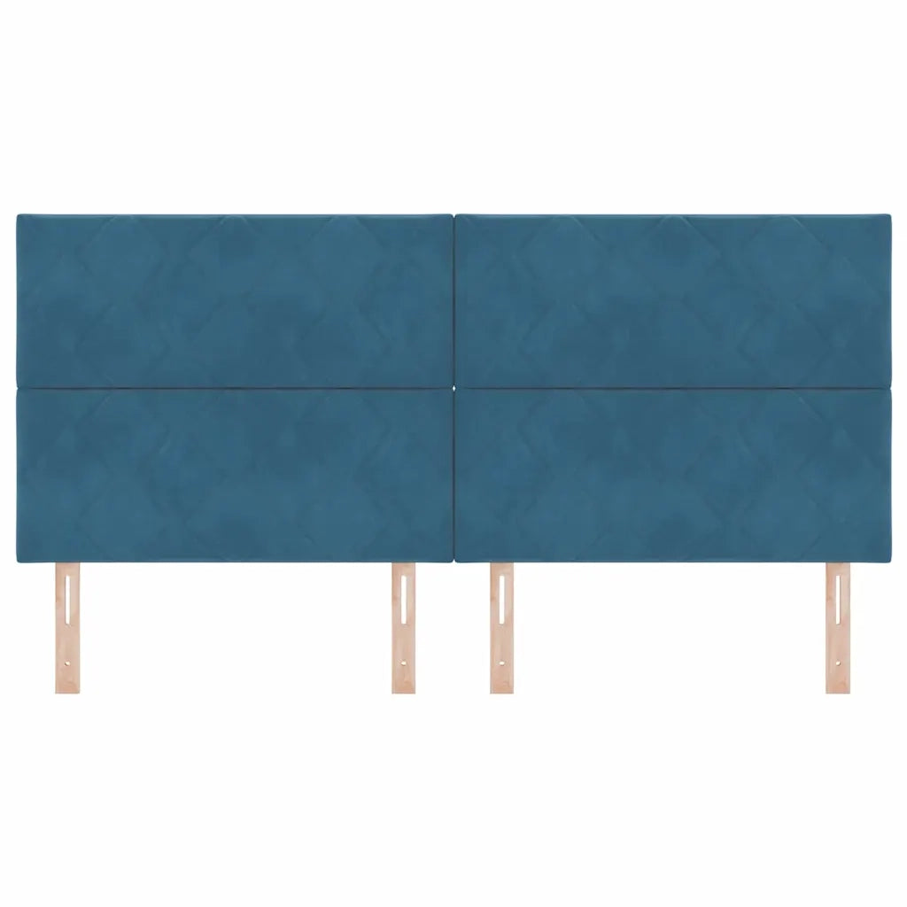 Testiera Blu Scuro 200 cm Velluto 3337962