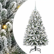 Albero di Natale | Decorazioni natalizie artificiale con 150 LED Verde e Bianco 120 cm