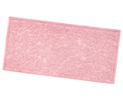 Tappeto Morbido Cotone 53x110 cm Scendiletto Bagno Camera Assorbente Antiscivolo Rosa