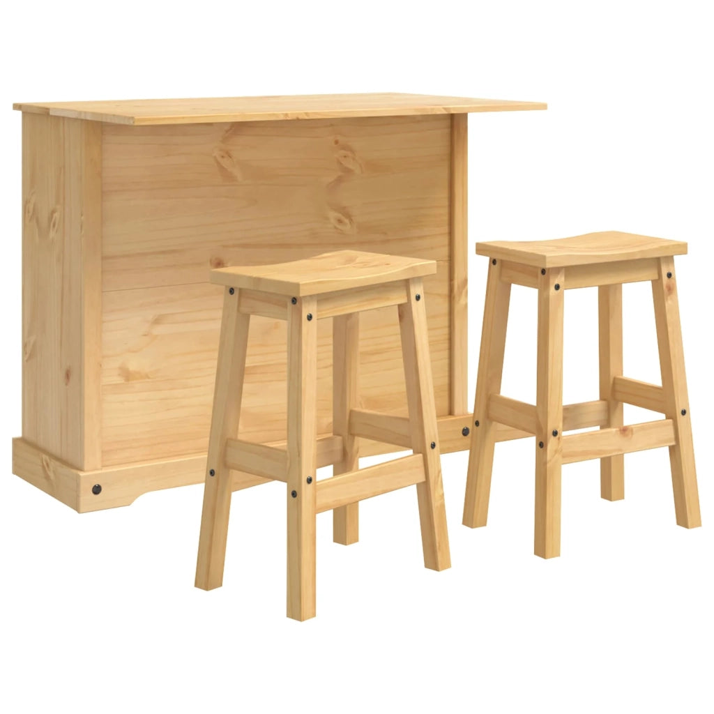 Set isola da cucina 3 pz Cera di Miele 112 x 70 x 91,5 cm 3425400