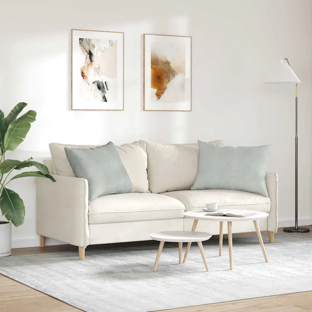 Cuscini da Divano 2 pcs Grigio chiaro 70 x 50 cm 42013756
