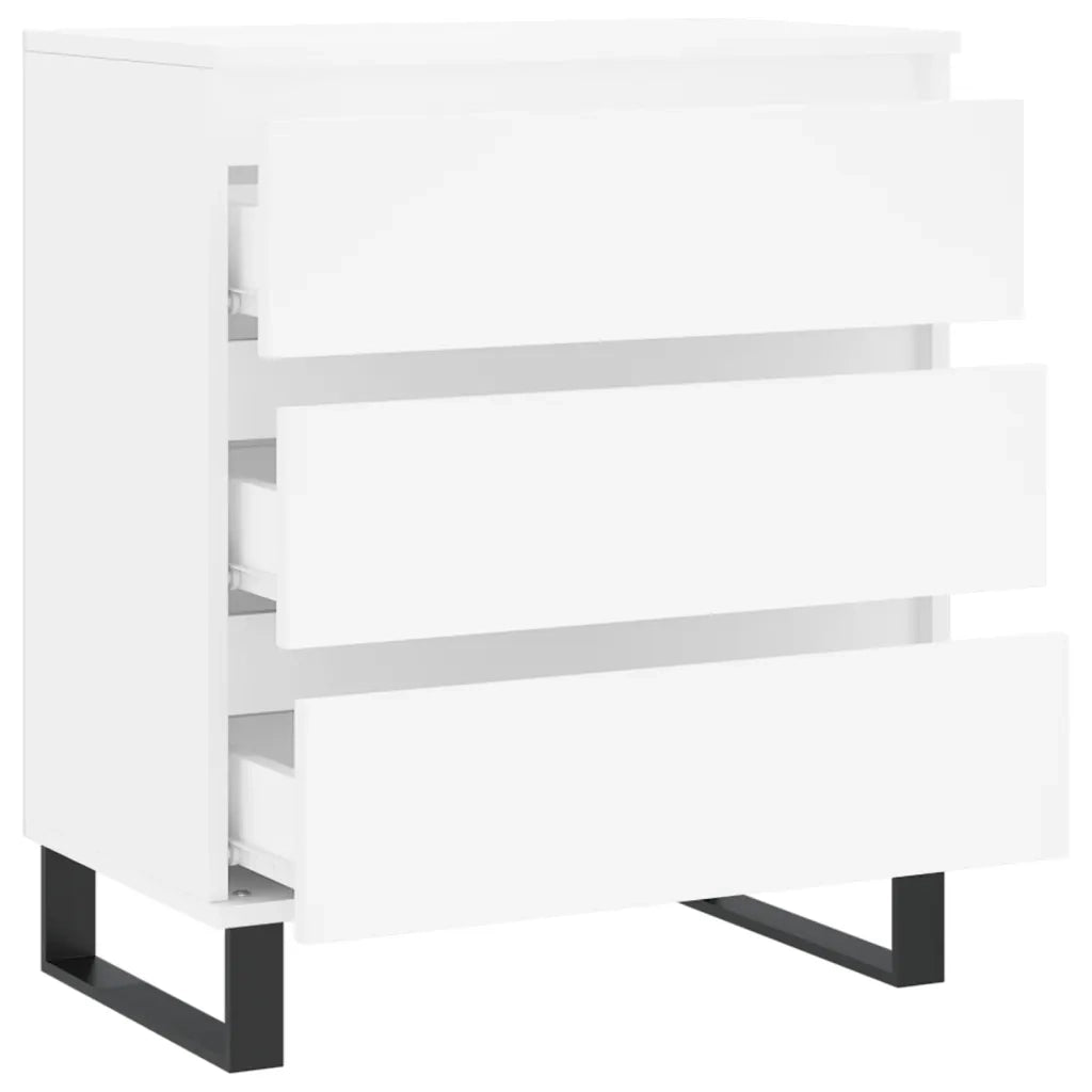 vidaXL Credenza Bianca 60x35x70 cm in Legno Multistrato
