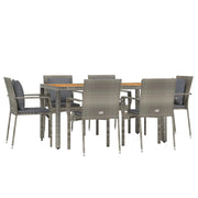 Set da pranzo da giardino in rattan grigio da 7 pezzi e cuscini 02_0014902