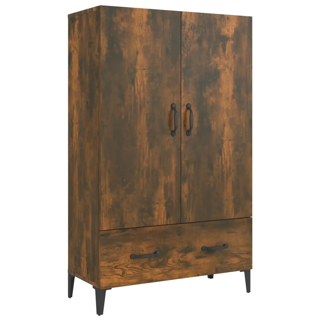 Credenza Rovere Fumo 70x31x115 cm in Legno Multistrato cod mxl 5848