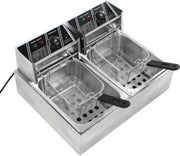 Frittura doppia - 60 x 50 x 36 cm - 60-200°C (cavo di alimentazione 220V)