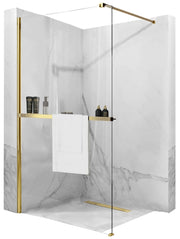 Parete Doccia Rea Aero Gold N 110 Walk In + Evo