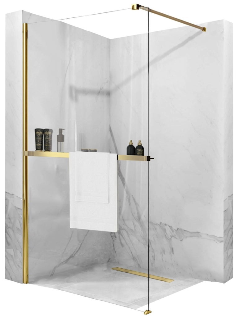 Parete Doccia Rea Aero Gold N 110 Walk In + Evo
