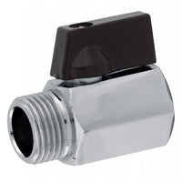 Valvola a sfera mini ottone cromato 1/2