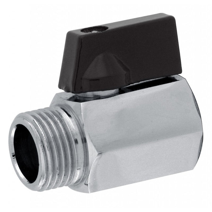 Valvola a sfera mini ottone cromato 1/2