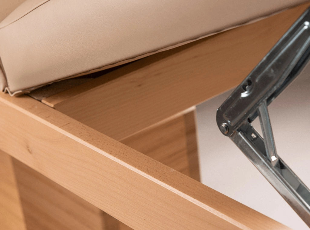 Lettino da Massaggio Fisioterapia Elettrico 2 Sezioni 190x70x60/90cm Benotti Brisbane Beige